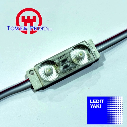 [GTOPTIKACL120/WH] LED LEDIT OPTIKA 120HE2 CLASSIC WH BLANCO 7000K 2 CHIP, 100 MODULOS EN 4 CADENAS de 25 MODULOS 0.72W IP68,(ref 21200012-2) 