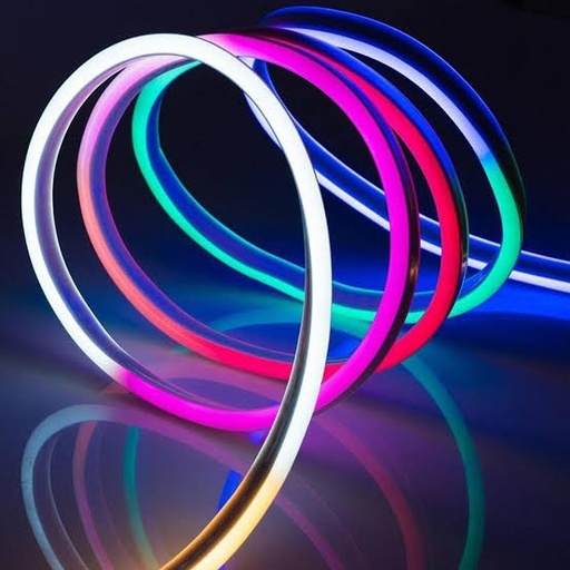 [GTNEONFLEXRGB] NEONLED ECO RGB 6 MM DIAMETRO, 12V. ROLLO DE 25 MTS. M.L. (12W M.L.)