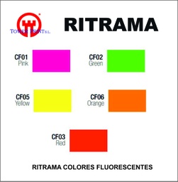 [3001442] VINILO FLUORESCENTE RITRAMA CF03 ROJO 01442 122,ml